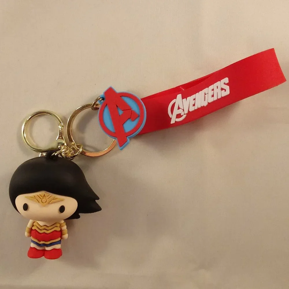 Wonder Woman Super Hero Character Key Chain Key Ring Figurine Keychain Gift